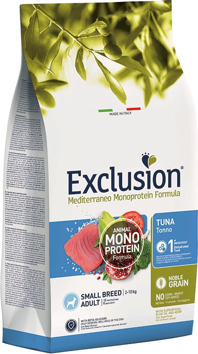 

Сухой корм для собак Exclusion Monoprotein Tuna Noble Grain мелких пород NGATS07 (7 кг)
