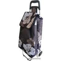 Сумка-тележка MonAmi XY-021 (цветы на черном)