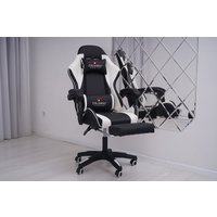 Игровое (геймерское) кресло Calviano 1584 (PU, черный/белый)
