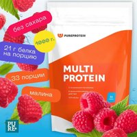Протеин сывороточный (изолят) Pureprotein Multi Protein (1000 г, малина)
