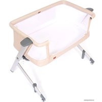 Приставная детская кроватка Nuovita Accanto Dalia (бежевый/серебристый)
