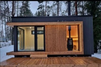 Русская баня Модуль Хаус каркасная Lampi