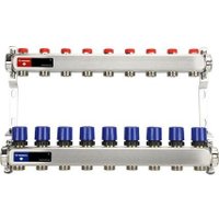 Запорная арматура Varmega Коллекторная группа для отопления ВР 1", на 6 контуров 3/4" EK VM15506