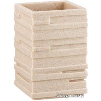 Стакан для зубной щетки и пасты Perfecto Linea 35-151300 (бежевый)