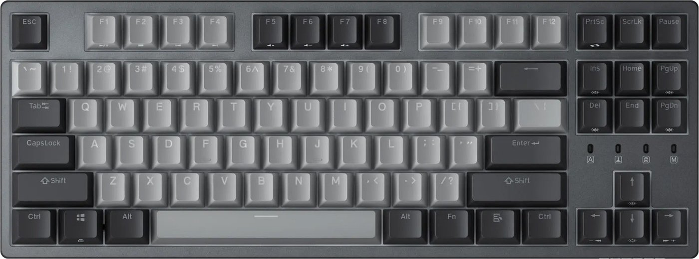 Клавиатура Durgod Taurus K320 (серый, Cherry MX Silent Black, нет кириллицы)