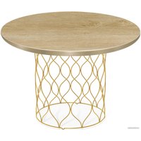 Журнальный столик Sheffilton SHT-TU49/TT 60 (золото/дуб песочный)