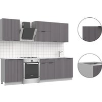 Готовая кухня Arvento АНТА-плюс 2м (графит)