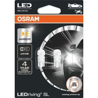 Светодиодная лампа Osram W5W LEDriving Amber 2шт [2855YE-02B]