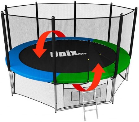 

Батут Unix Line Classic 14ft Outside (синий/зеленый)