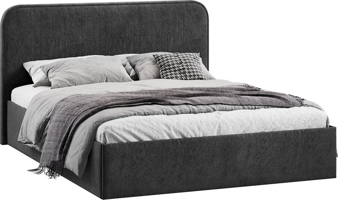 

Кровать Трия Тиффани c ПМ 180x200 Тип 1 и заглушиной (микровелюр Wellmart Graphite)