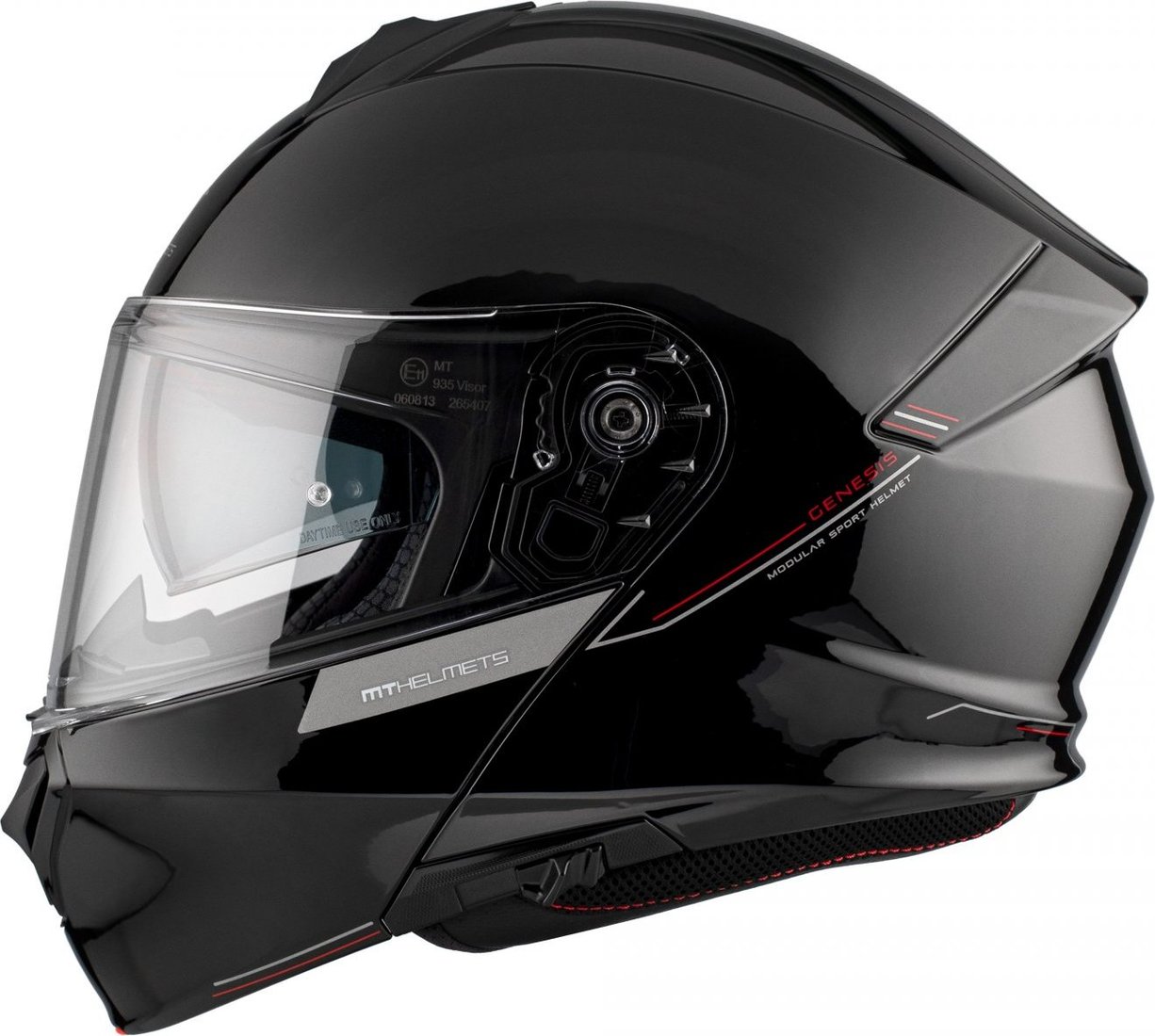 

Мотошлем MT Helmets Genesis SV Solid A1 (XXL, черный глянцевый)