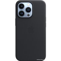 Чехол для телефона Apple MagSafe Leather Case для iPhone 13 Pro (темная ночь)