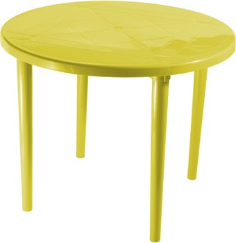 Стол Стандарт Пластик Групп Круглый 90 (желтый)