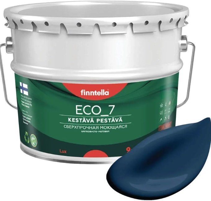 

Краска Finntella Eco 7 Keskiyo F-09-2-9-FL002 9 л (темно-синий)
