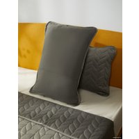 Набор текстиля для спальни Vip Camilla 240-260 (косичка, светло-серый)