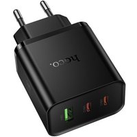 Сетевое зарядное Hoco N75 (черный)