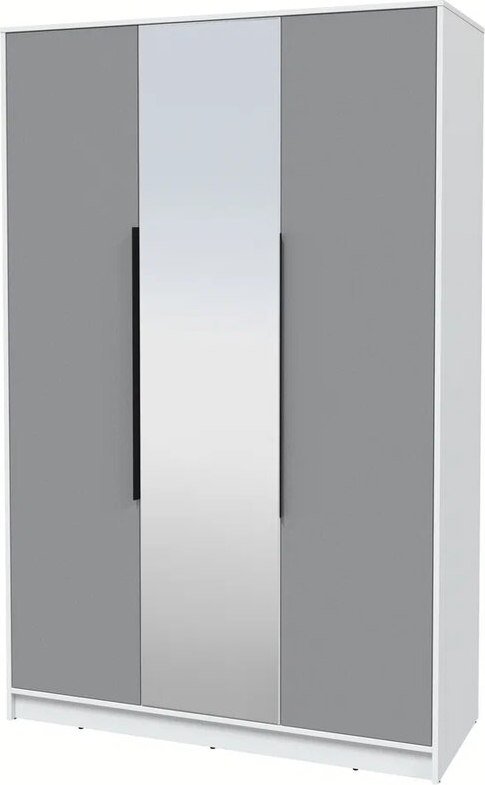 

Шкаф распашной Интерлиния Концепт КТ-Ш3з (серебро/белый платинум)