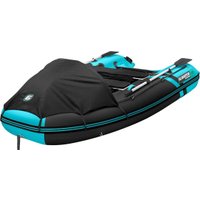 Моторно-гребная лодка Gladiator E330PRO (черный/бирюзовый)