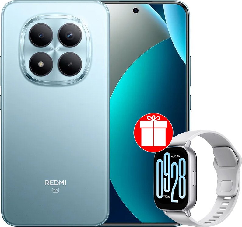

Телефон Xiaomi Redmi Note 15 Pro+ 5G 8GB/256GB международная версия (синий) + умные часы Xiaomi Redmi Watch 5 Active (серебристый) по акции
