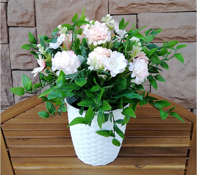 

Искусственное растение Forgarden В горшке белый ротанг BN10704 (персиковый)