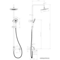 Душевая система  Lemark Minima LM3862C
