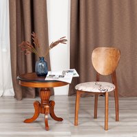 Стул TetChair Diamante мягкое сиденье (коричневый/крекс бежевый)