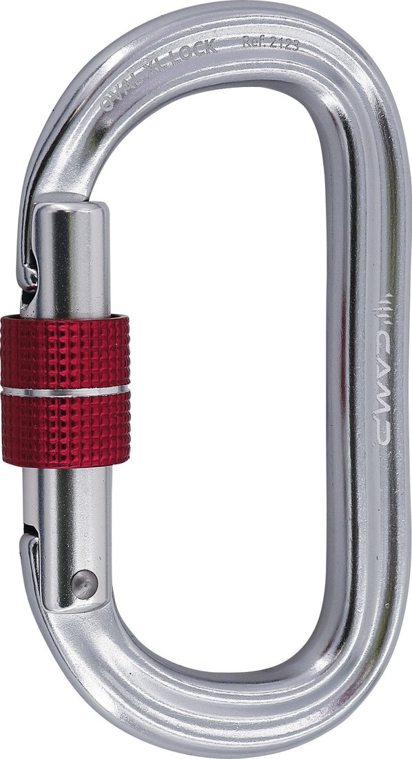 Карабин туристический Camp Oval XL Lock 2123 (серебристый)