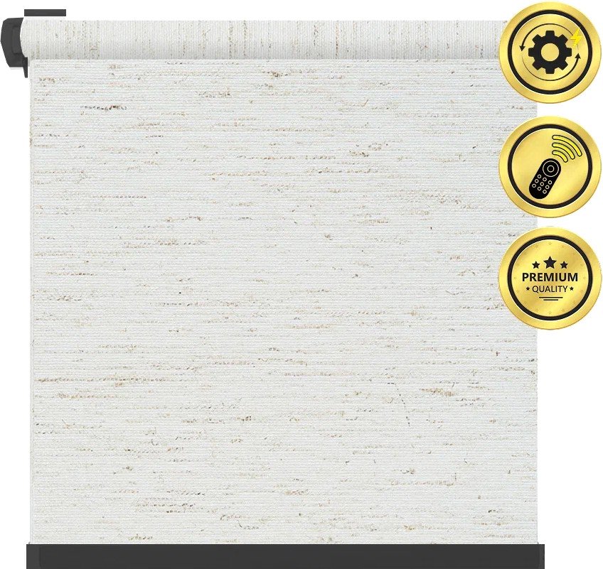 

Рулонная электроштора НеоФьюжен Оливия 190х250 левая (лен, черная фурнитура)