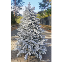 Ель Christmas Tree Ель искусственная литая заснеженная Бревера 1.3 м