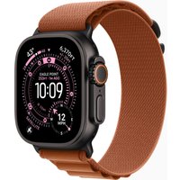 Умные часы Apple Watch Ultra 3 LTE 49 мм (титановый корпус, черный/терракота, текстильный ремешок размера S)