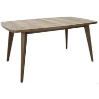 Кухонный стол Виста Бергамо 90x160/201 (дуб олово/дуб олово)