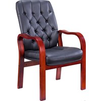 Офисный стул Everprof Monaco Wood CF (экокожа, черный)