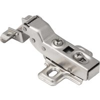 Мебельная петля GTV полунакладная для алюминиевого профиля Z-1 с доводчиком с клипом
