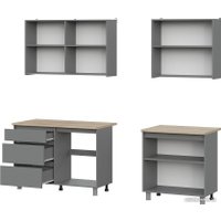 Готовая кухня NN мебель Денвер 2.0м (графит серый/дуб сонома) в Борисове