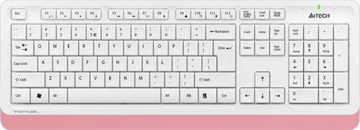 

Клавиатура A4Tech Fstyler FK10 (белый/розовый)