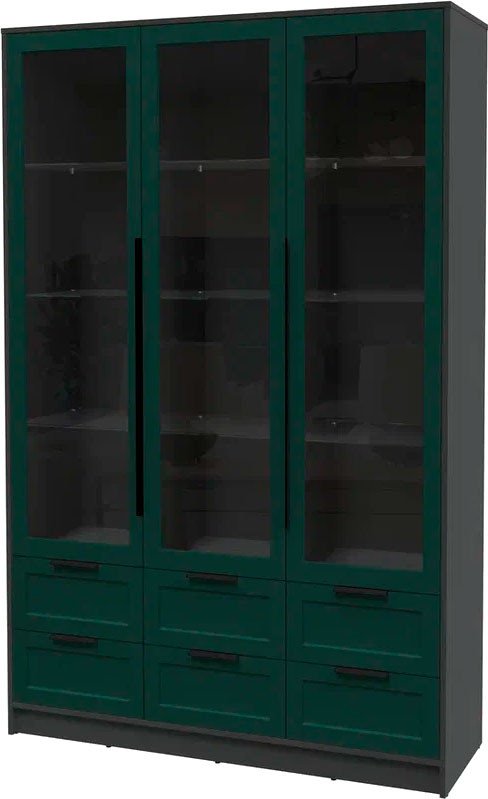 

Шкаф-витрина Интерлиния Концепт Тренд КТ-ШВ3 (антрацит/изумруд)