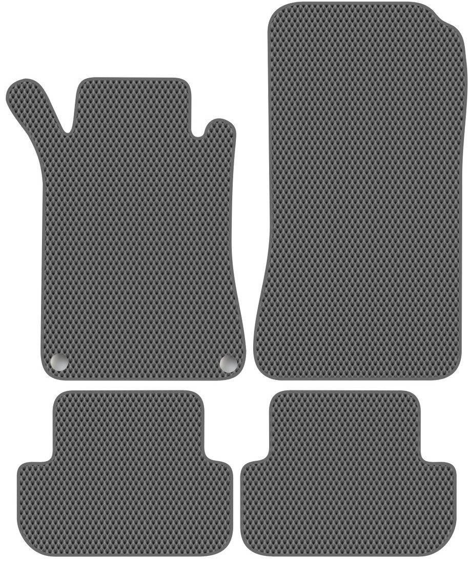 

Комплект ковриков для авто Alicosta Mercedes-Benz CLK-Class II (кабриолет, купе / A209, C209) 2002 - 2009 (серый, ромб)