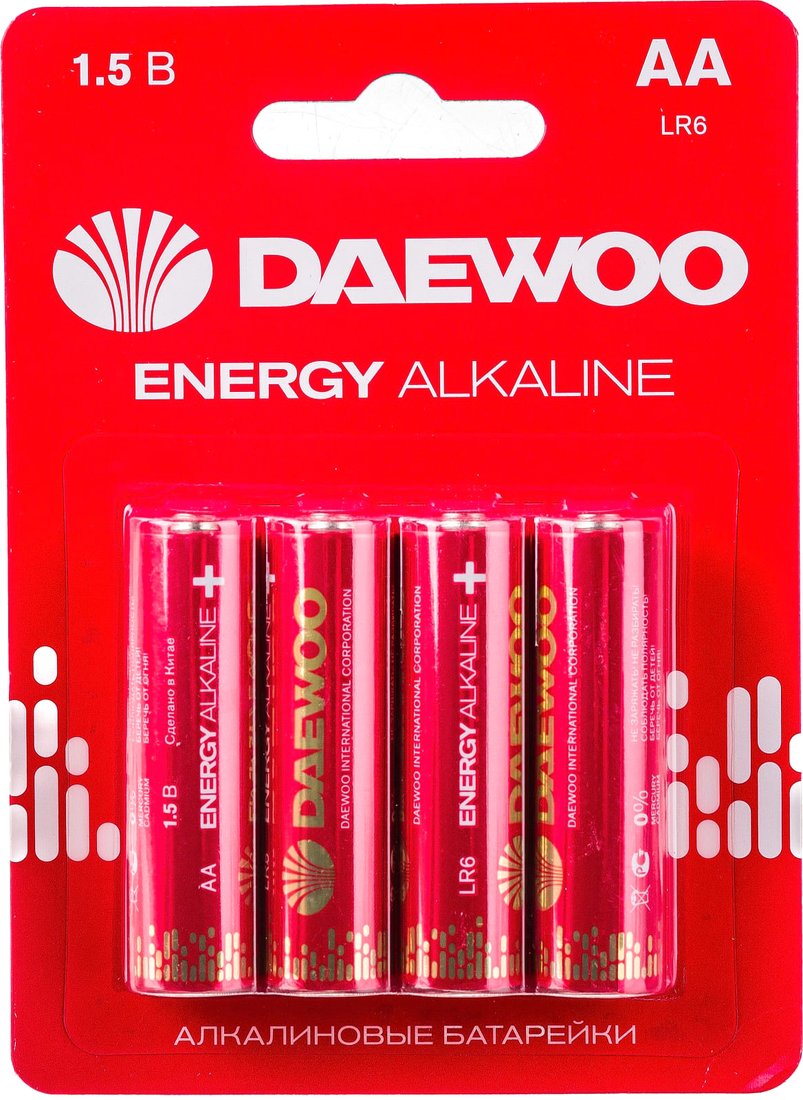 

Батарейка Daewoo Energy Alkaline AA 4 шт. 5029781