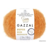 Пряжа для вязания Gazzal Super kid mohair new 64415 25 г 237 м (оранжевый)