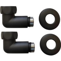 Американка Ростела угловая для п/с 3/4" х 3/4" г/ш 741SCH0505Ral9005 (черный)