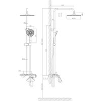 Душевая система  A-Five A5-0840