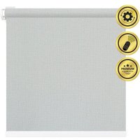 Рулонная электроштора НеоФьюжен Эден 200 270х200 левая (серый, белая фурнитура)