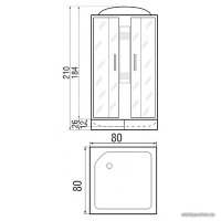 Душевая кабина River Quadro 80/24 МТ