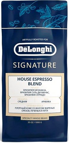 

Кофе DeLonghi House Espresso Blend зерновой 1 кг