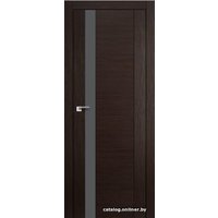 Межкомнатная дверь ProfilDoors 62Х 60x200 (венге мелинга/стекло серебряный матовый лак)