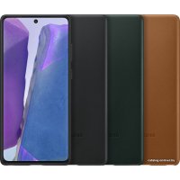 Чехол для телефона Samsung Leather Cover для Galaxy Note 20 (черный)