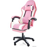 Игровое (геймерское) кресло Jiqiao DG8003 (белый/розовый)