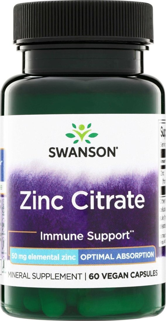 БАД Swanson Zinc Citrate 50 мг (60 капсул)