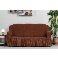 Пледы, покрывала Софатэкс Стандарт КПО 4 с оборкой 00827 (шоколад)