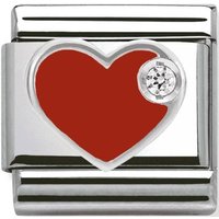 Звено для браслета NominatioN Красное сердце 330305/01